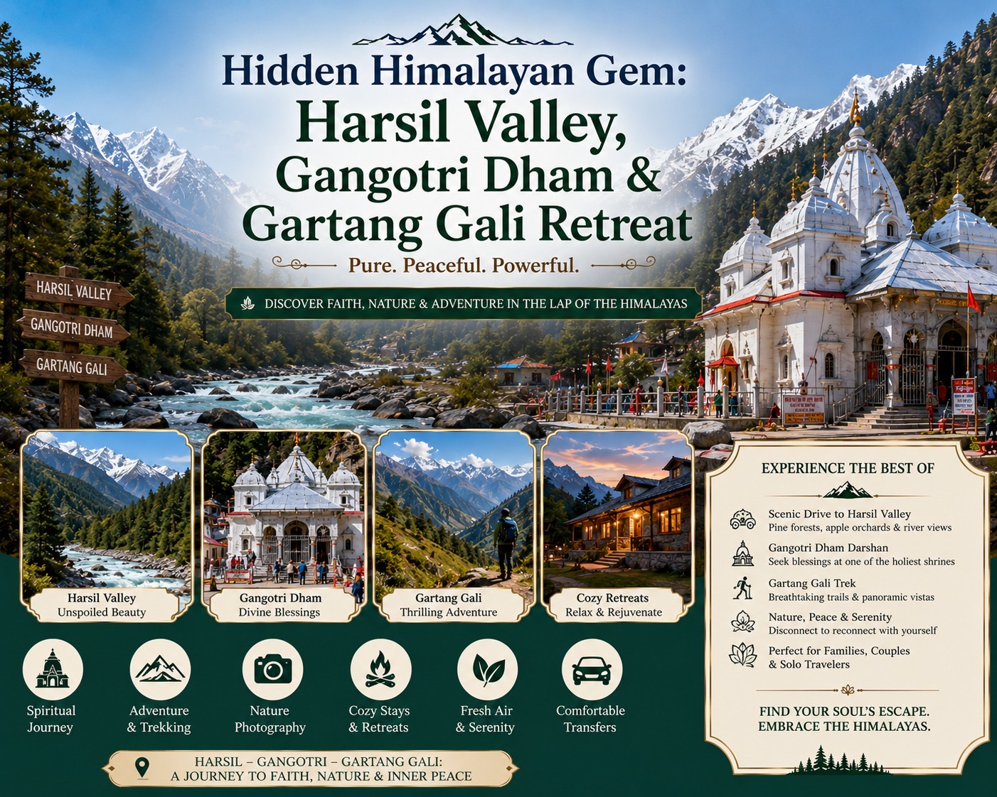 Hidden Himalayan Gem: Harsil Valley, Gangotri Dham & Gartang Gali Retreat