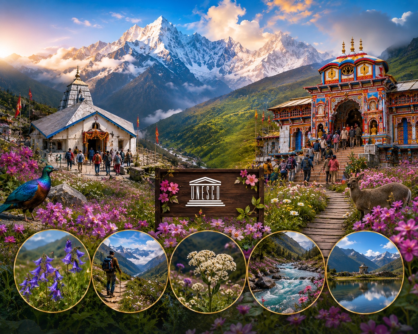 UNESCO Floral Paradise: Valley of Flowers & Hemkund Sahib Pilgrimage